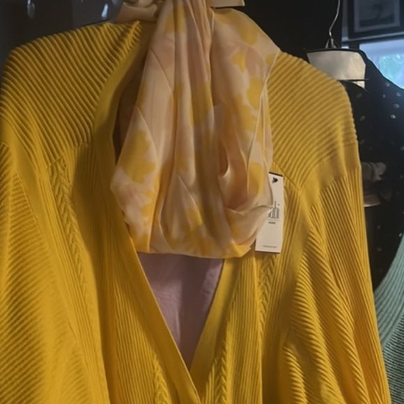 Last One. * | CAbi Front Porch Top/Scarf; Style 5726 - Picture 3 of 8